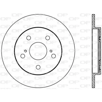 Jeu de 2 disques de frein arrière OPEN PARTS