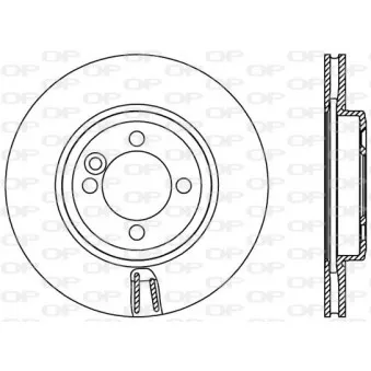 Jeu de 2 disques de frein avant OPEN PARTS
