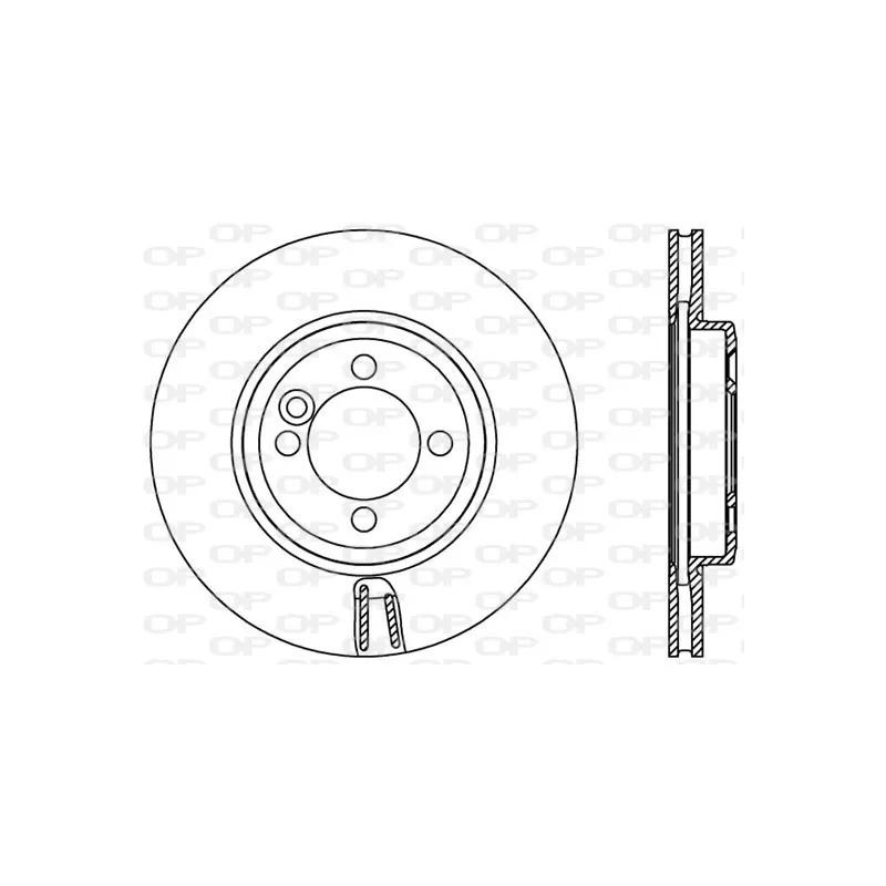 Jeu de 2 disques de frein avant OPEN PARTS BDA2399.20