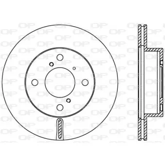 Jeu de 2 disques de frein avant OPEN PARTS BDA2408.20