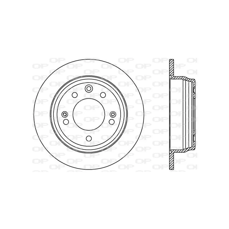 Jeu de 2 disques de frein arrière OPEN PARTS BDA2409.10
