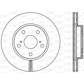 Jeu de 2 disques de frein avant OPEN PARTS BDA2423.20