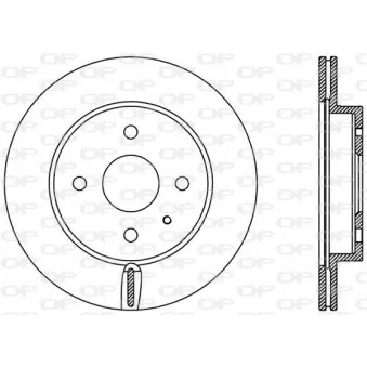 Jeu de 2 disques de frein avant OPEN PARTS BDA2425.20