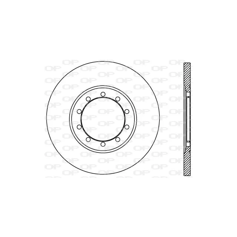 Jeu de 2 disques de frein arrière OPEN PARTS BDA2436.10