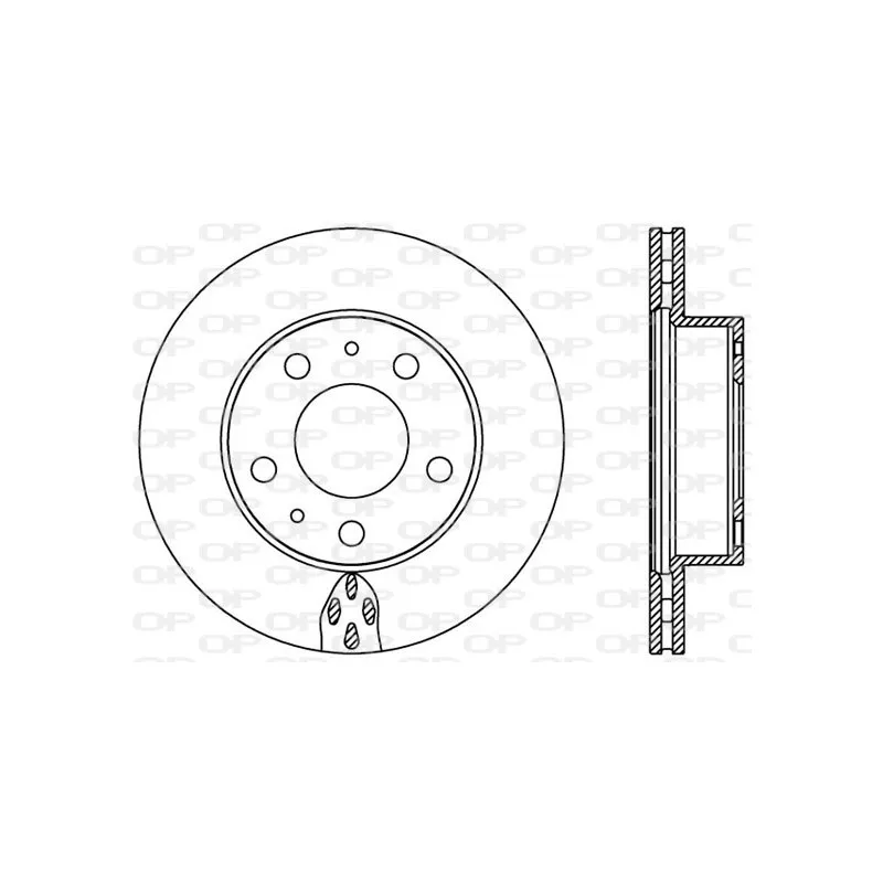Jeu de 2 disques de frein avant OPEN PARTS BDA2439.20
