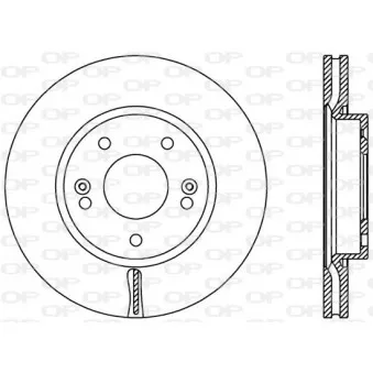Jeu de 2 disques de frein avant OPEN PARTS BDA2443.20