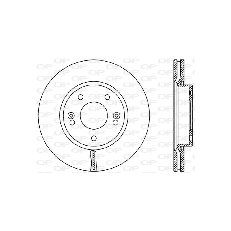 Jeu de 2 disques de frein avant OPEN PARTS BDA2443.20