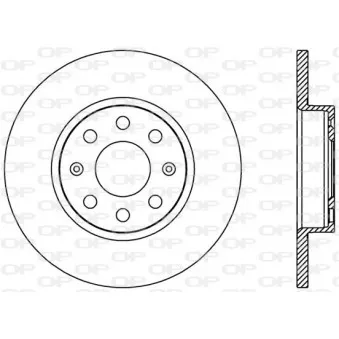 Jeu de 2 disques de frein avant OPEN PARTS