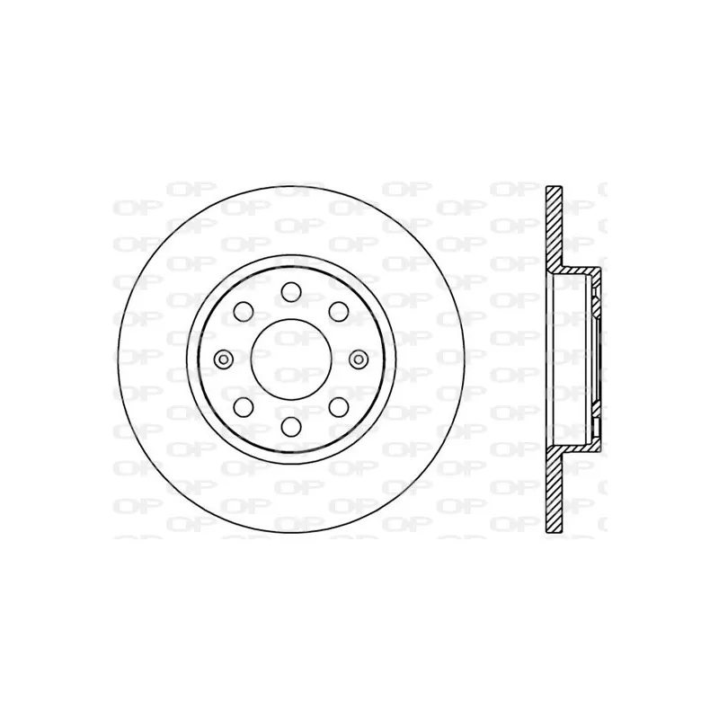 Jeu de 2 disques de frein avant OPEN PARTS BDA2444.10