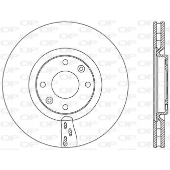 Jeu de 2 disques de frein avant OPEN PARTS BDA2453.20