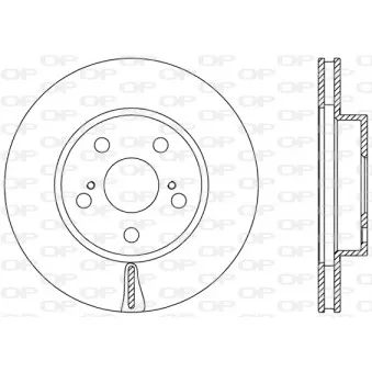 Jeu de 2 disques de frein avant OPEN PARTS