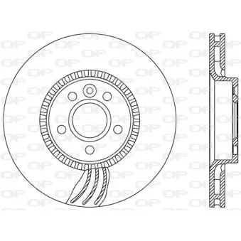 Jeu de 2 disques de frein avant OPEN PARTS BDA2469.20