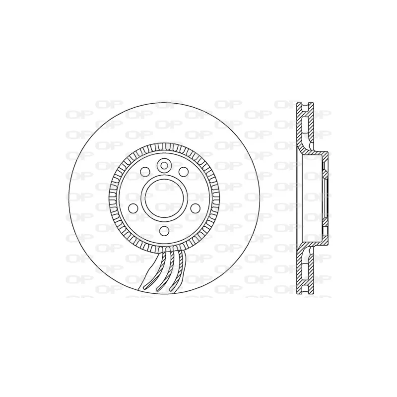 Jeu de 2 disques de frein avant OPEN PARTS BDA2469.20