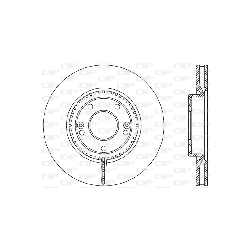 Jeu de 2 disques de frein avant OPEN PARTS BDA2477.20