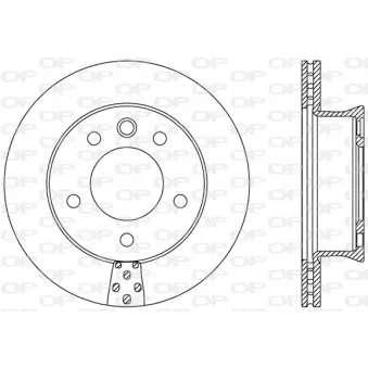 Jeu de 2 disques de frein avant OPEN PARTS BDA2488.20