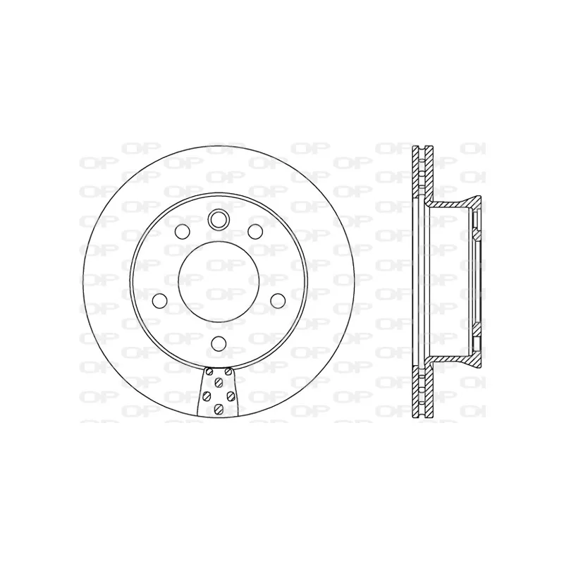 Jeu de 2 disques de frein avant OPEN PARTS BDA2488.20