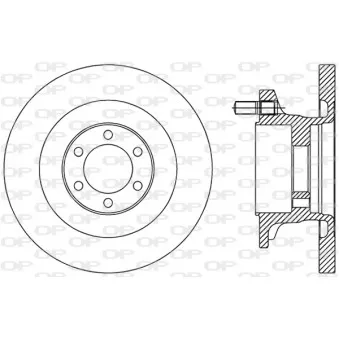 Jeu de 2 disques de frein avant OPEN PARTS BDA2494.10