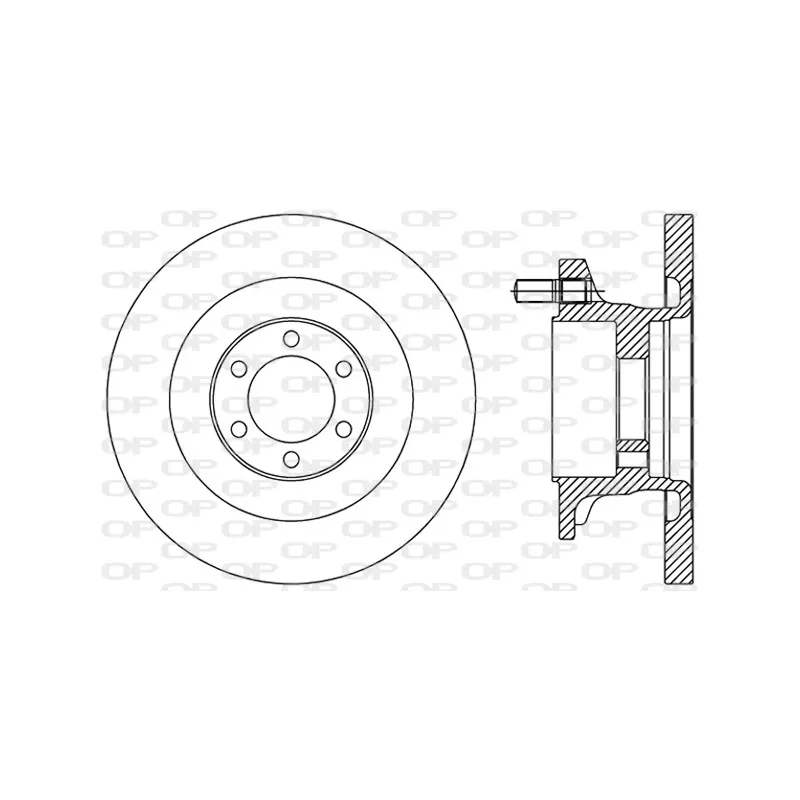 Jeu de 2 disques de frein avant OPEN PARTS BDA2494.10