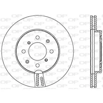Jeu de 2 disques de frein avant OPEN PARTS BDA2517.20