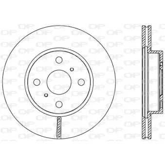 Jeu de 2 disques de frein avant OPEN PARTS BDA2526.20