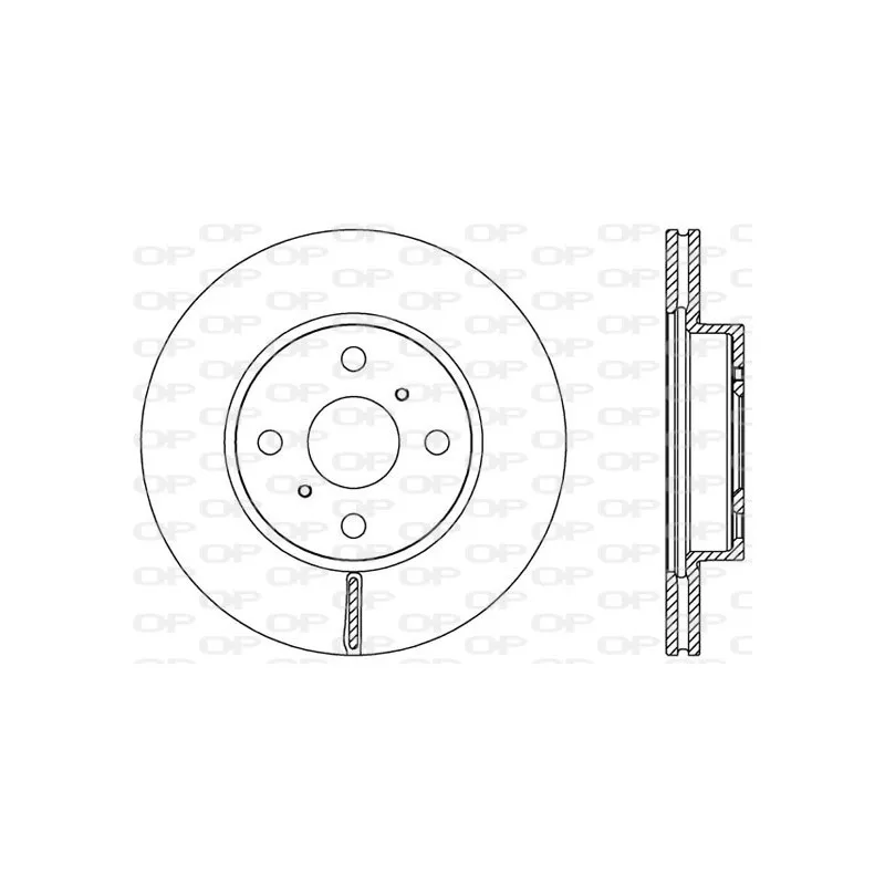 Jeu de 2 disques de frein avant OPEN PARTS BDA2526.20