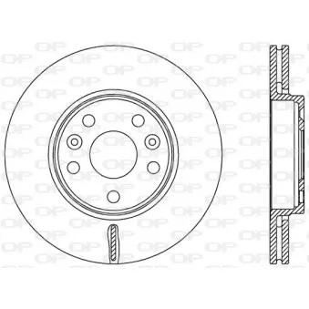 Jeu de 2 disques de frein avant OPEN PARTS BDA2528.20