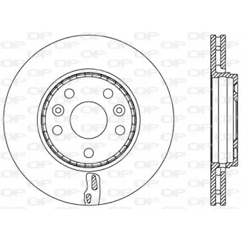 Jeu de 2 disques de frein avant OPEN PARTS