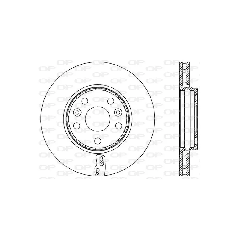 Jeu de 2 disques de frein avant OPEN PARTS BDA2529.20