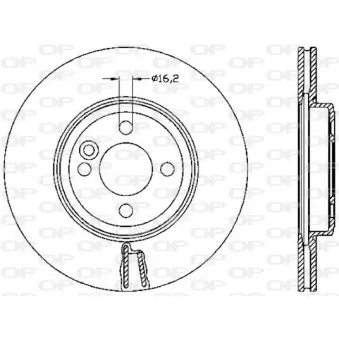 Jeu de 2 disques de frein avant OPEN PARTS BDA2530.20