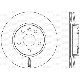 Jeu de 2 disques de frein avant OPEN PARTS BDA2535.20