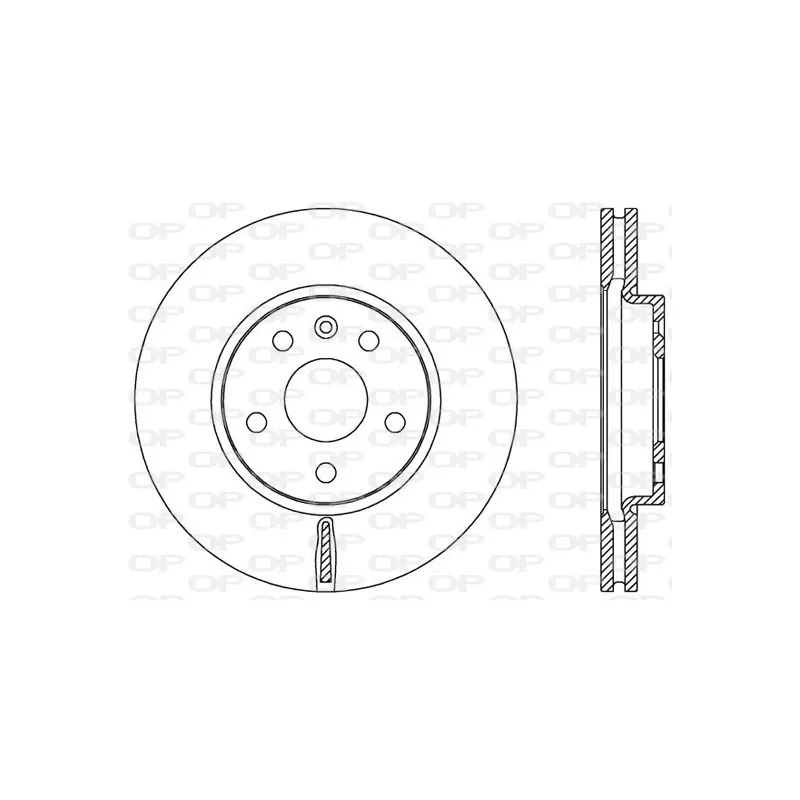 Jeu de 2 disques de frein avant OPEN PARTS BDA2535.20