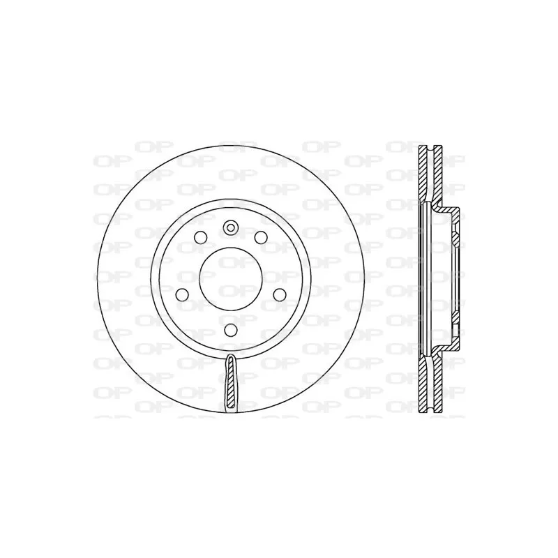Jeu de 2 disques de frein avant OPEN PARTS BDA2536.20