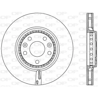 Jeu de 2 disques de frein avant OPEN PARTS BDA2547.20