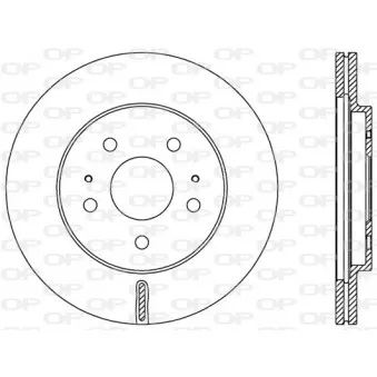 Jeu de 2 disques de frein avant OPEN PARTS BDA2552.20