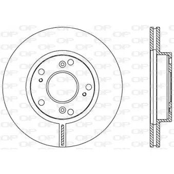 Jeu de 2 disques de frein avant OPEN PARTS