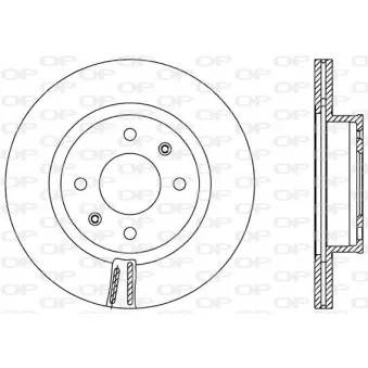 Jeu de 2 disques de frein avant OPEN PARTS BDA2558.20