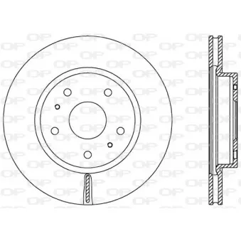 Jeu de 2 disques de frein avant OPEN PARTS BDA2565.20