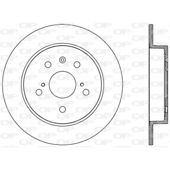 Jeu de 2 disques de frein arrière OPEN PARTS BDA2566.10
