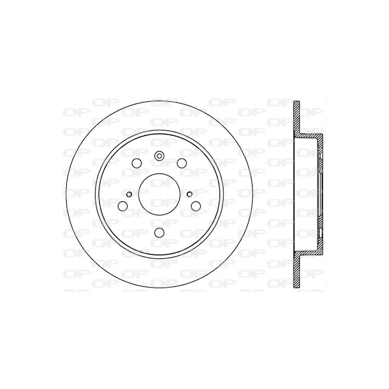 Jeu de 2 disques de frein arrière OPEN PARTS BDA2566.10