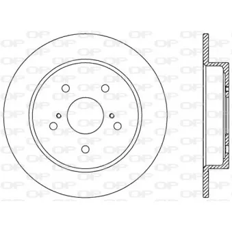 Jeu de 2 disques de frein arrière OPEN PARTS BDA2567.10