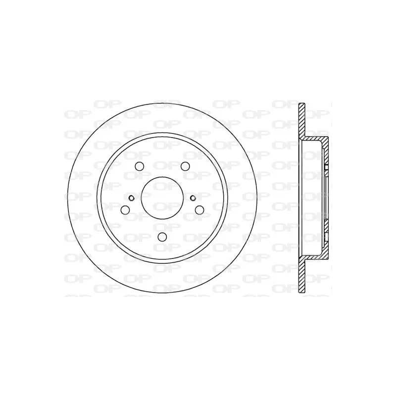 Jeu de 2 disques de frein arrière OPEN PARTS BDA2567.10