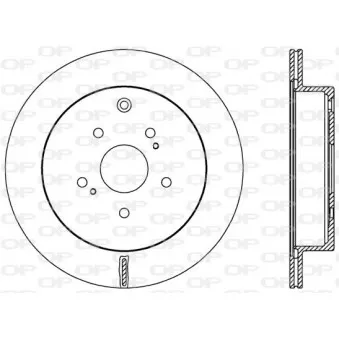 Jeu de 2 disques de frein arrière OPEN PARTS BDA2568.20