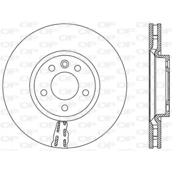 Jeu de 2 disques de frein avant OPEN PARTS BDA2572.20