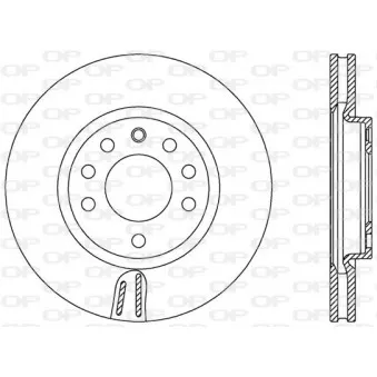 Jeu de 2 disques de frein avant OPEN PARTS BDA2576.20