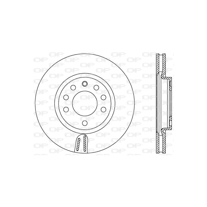 Jeu de 2 disques de frein avant OPEN PARTS BDA2576.20