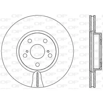 Jeu de 2 disques de frein avant OPEN PARTS