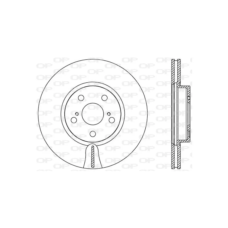 Jeu de 2 disques de frein avant OPEN PARTS BDA2583.20