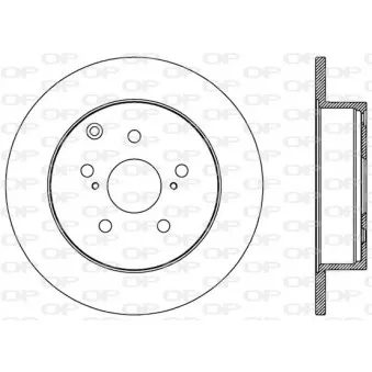 Jeu de 2 disques de frein arrière OPEN PARTS BDA2584.10