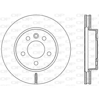 Jeu de 2 disques de frein avant OPEN PARTS BDA2590.20