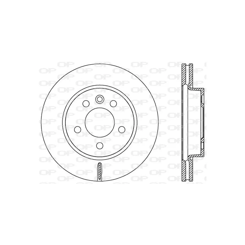 Jeu de 2 disques de frein avant OPEN PARTS BDA2590.20